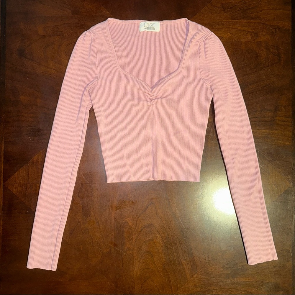 Cage Brand Long Sleeve: Pink Size Large